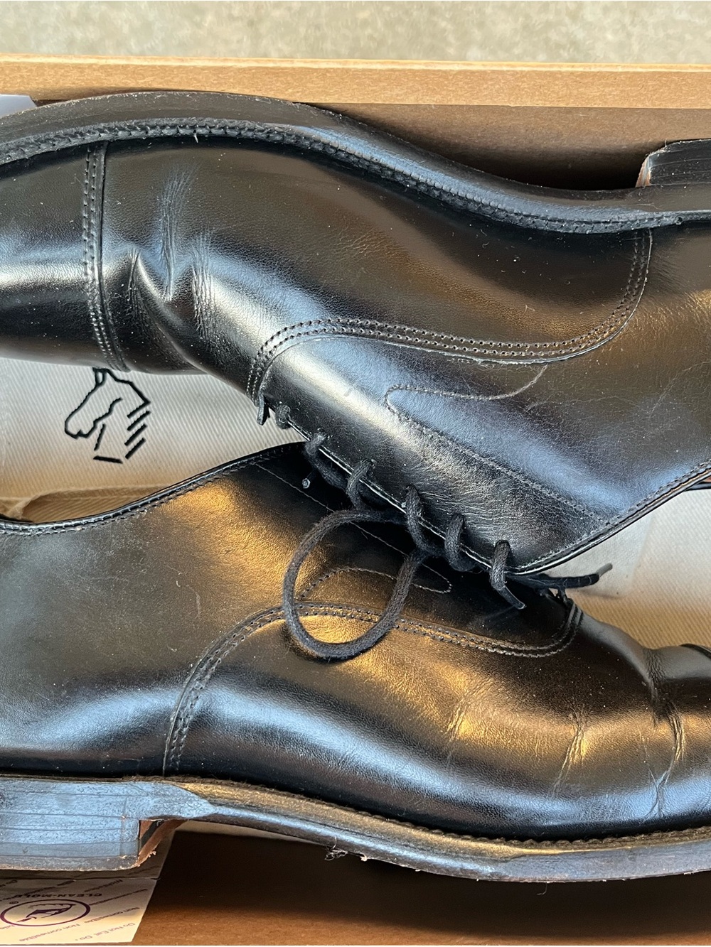 Fairfield Oxford Black French Calf Shoes - Picture 2 of 7